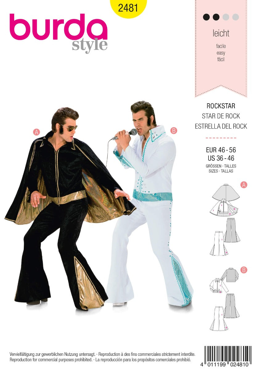 Patrón Burda 2481 Rockstar - Ribes y Casals