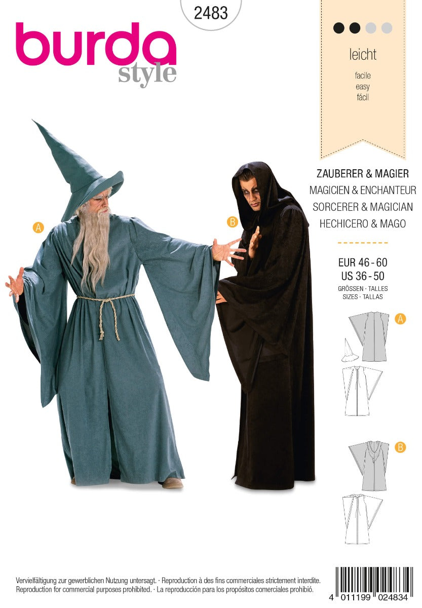 Patrón Burda 2483 Mago - Ribes y Casals