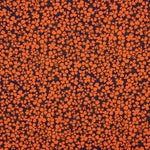 Crepe Viscosa Floral Retro Naranja - Ribes y Casals