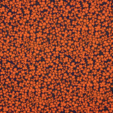 Crepe Viscosa Floral Retro Naranja - Ribes y Casals