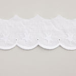 Tira Batista Bordada Blanca Modelo 25018 – 40 mm - Ribes y Casals