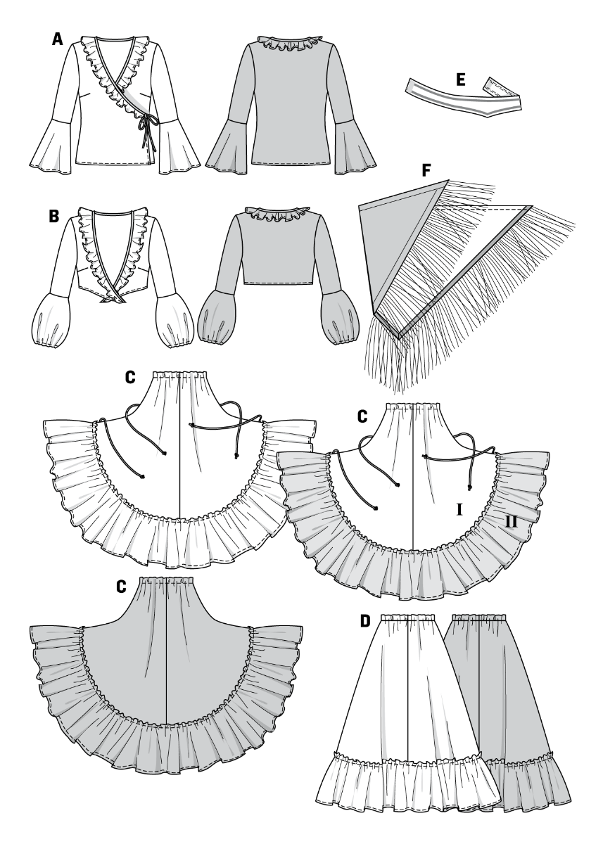 Patrón Burda 2514 Española - Ribes y Casals