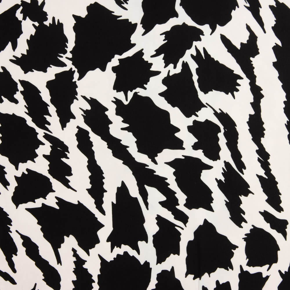 Georgette Crepé Estampado Leopardo Abstracto - Ribes y Casals