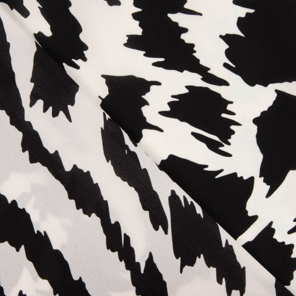 Georgette Crepé Estampado Leopardo Abstracto - Ribes y Casals