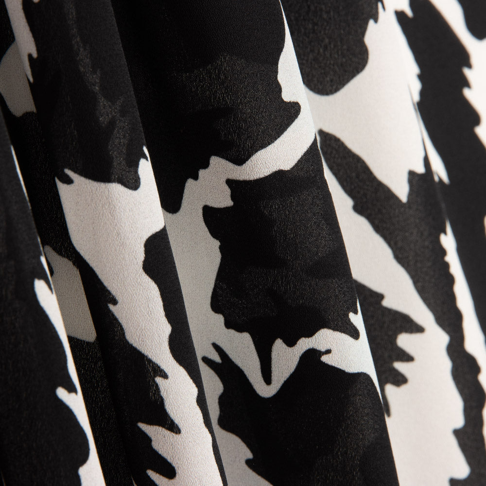 Georgette Crepé Estampado Leopardo Abstracto - Ribes y Casals