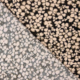 Crepe Viscosa Floral Retro Beige - Ribes y Casals