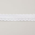 Tira Batista Bordada Blanca Modelo 27515 – 15 mm - Ribes y Casals