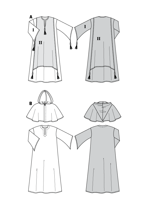 Patrón Burda 2822 Jeque y Monje - Ribes y Casals