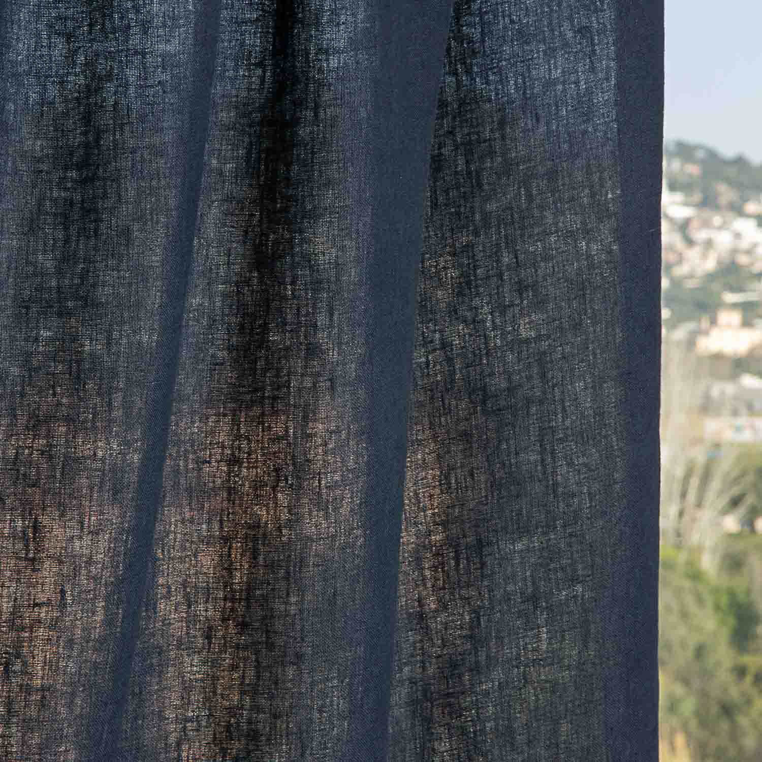 Lino 100% Azul Marino – Ancho 300 cm - Ribes y Casals