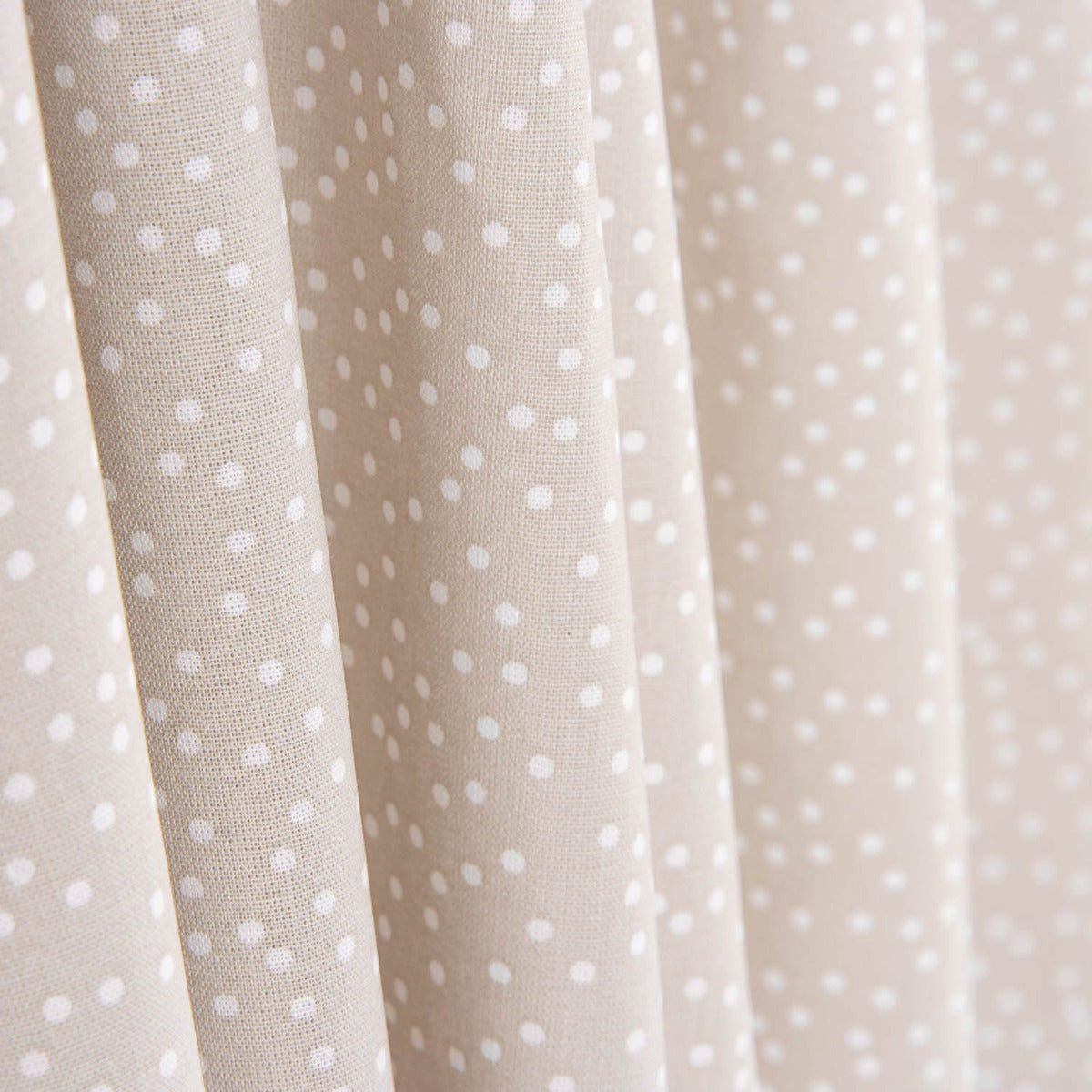 Popelín Algodón Lunares Beige - Ribes y Casals