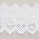 Tira Batista Bordada Blanca Modelo 29009 – 70 mm - Ribes y Casals