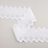 Tira Batista Bordada Blanca Modelo 29009 – 70 mm - Ribes y Casals