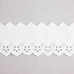 Tira Batista Bordada Blanca Modelo 29011 – 80 mm - Ribes y Casals