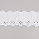 Tira Batista Bordada Blanca Modelo 29020 – 50 mm - Ribes y Casals