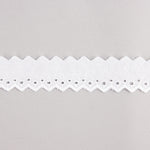 Tira Batista Bordada Blanca Modelo 29060 – 30 mm - Ribes y Casals