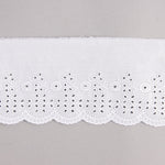 Tira Batista Bordada Blanca Modelo 29095 – 80 mm - Ribes y Casals
