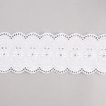 Tira Batista Bordada Blanca Modelo 29128 – 75 mm - Ribes y Casals
