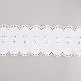 Tira Batista Bordada Blanca Modelo 29128 – 75 mm - Ribes y Casals