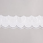 Tira Batista Bordada Blanca Modelo 29129 – 40 mm - Ribes y Casals