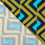 Viscosa Geo Verde Kaki - Ribes y Casals