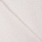 Popelín Algodón Lunares Beige Fondo Blanco - Ribes y Casals