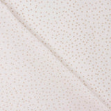 Popelín Algodón Lunares Beige Fondo Blanco - Ribes y Casals
