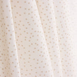 Popelín Algodón Lunares Beige Fondo Blanco - Ribes y Casals