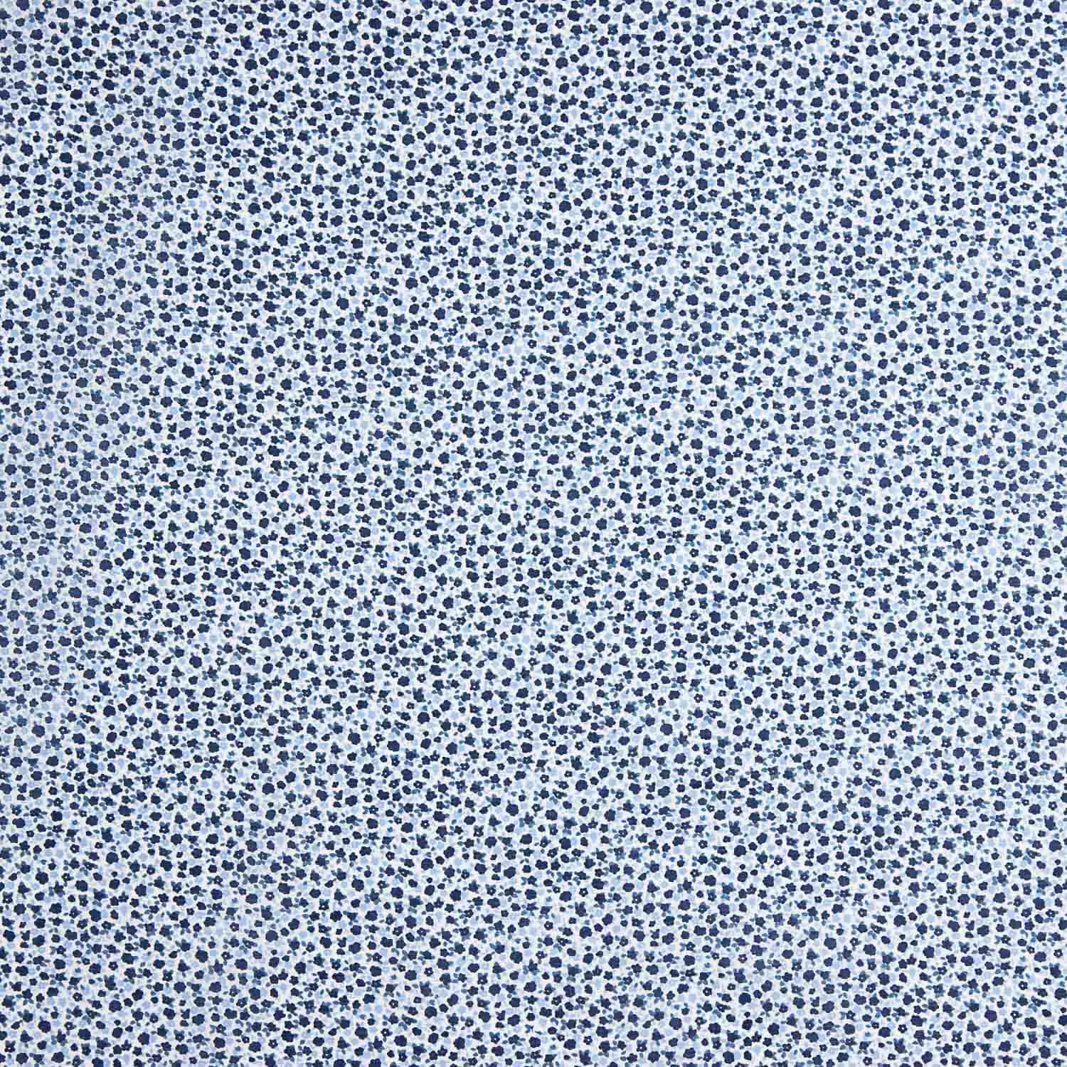 Popelín Algodón Micro Floral Azul - Ribes y Casals