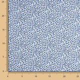 Popelín Algodón Micro Floral Azul - Ribes y Casals