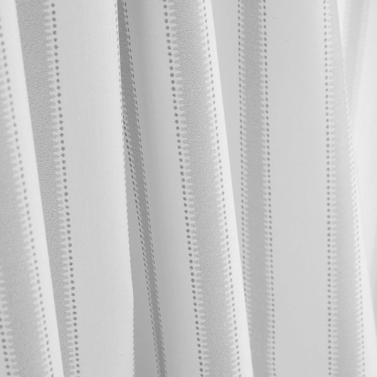 Percal Estampado Doots Stripe Gris - Ribes y Casals