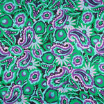 Gasa Satén Floral Verde - Ribes y Casals