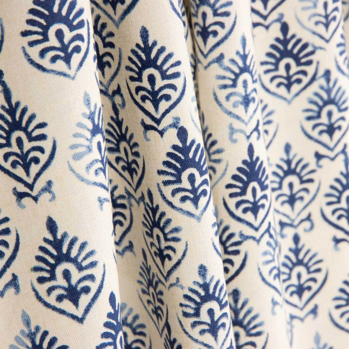 Retal Plana Viscosa Algodón Azul Jaipur 100x145 cms - Ribes y Casals