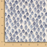 Retal Plana Viscosa Algodón Azul Jaipur 100x145 cms - Ribes y Casals