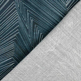 Lino y Yute Estampado Geométrico Abisal - Ribes y Casals