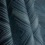 Lino y Yute Estampado Geométrico Abisal - Ribes y Casals