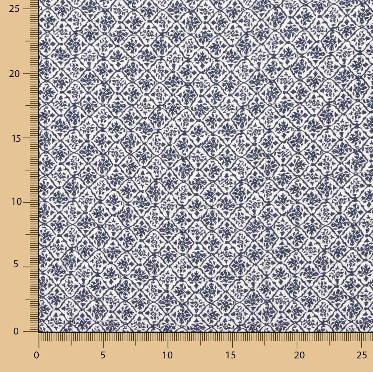 Retal Plana Viscosa Azulejo Azul 60x135 cms - Ribes y Casals