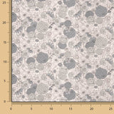 Popelín Algodón Floral Vintage Gris - Ribes y Casals