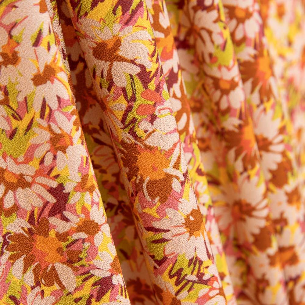 Crepe Viscosa Jazmín Salmón - Ribes y Casals