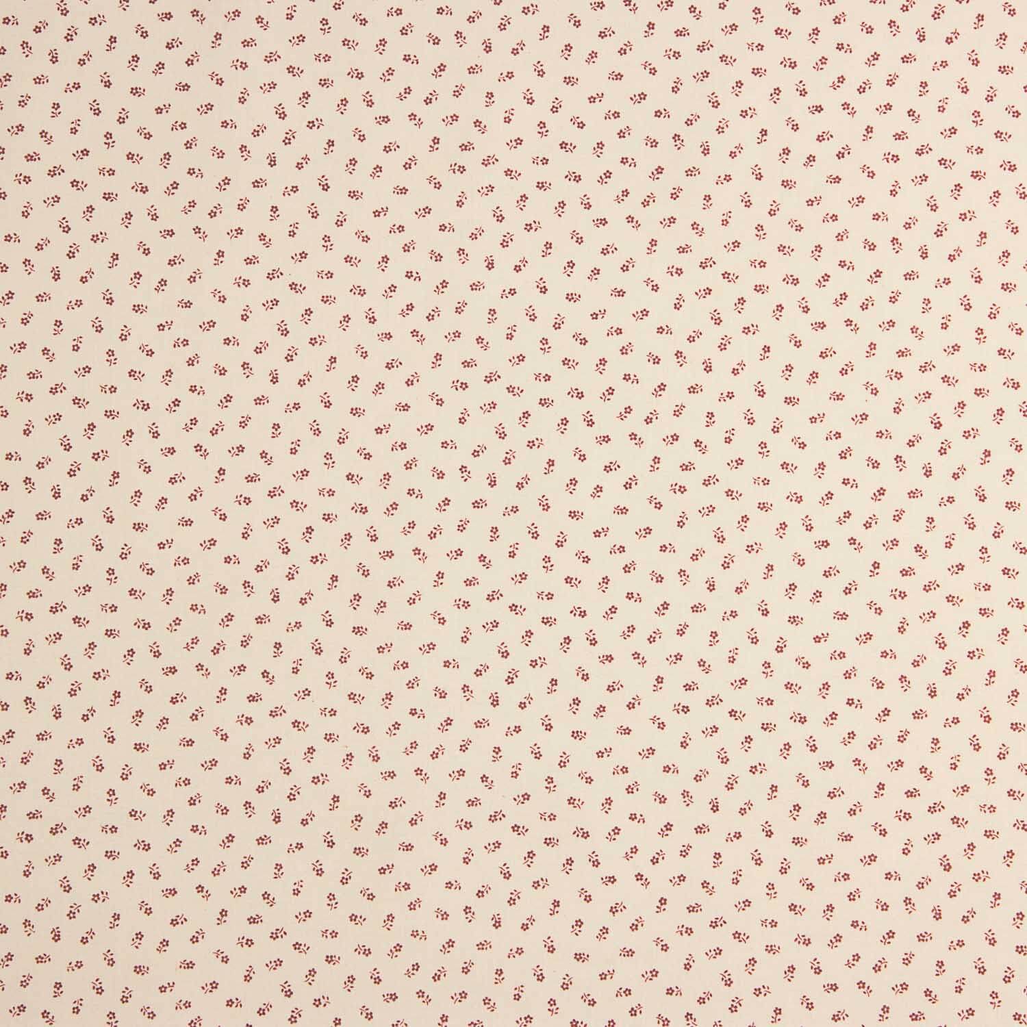 Popelín Algodón Micro Floral Rojo - Ribes y Casals