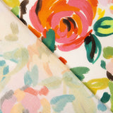 Viscosa Flor Acuarela Multicolor - Ribes y Casals