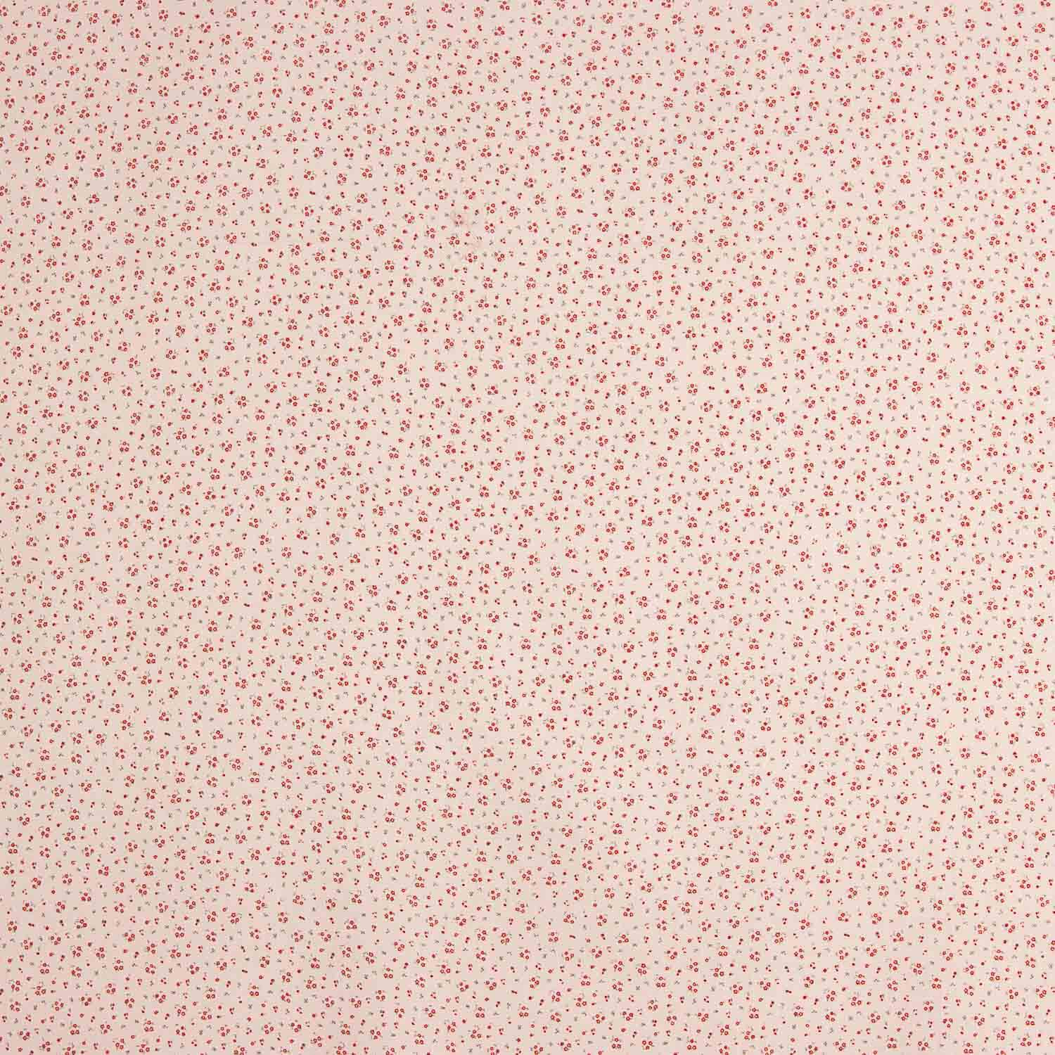Popelín Algodón Micro Floral Rosa Empolvado - Ribes y Casals