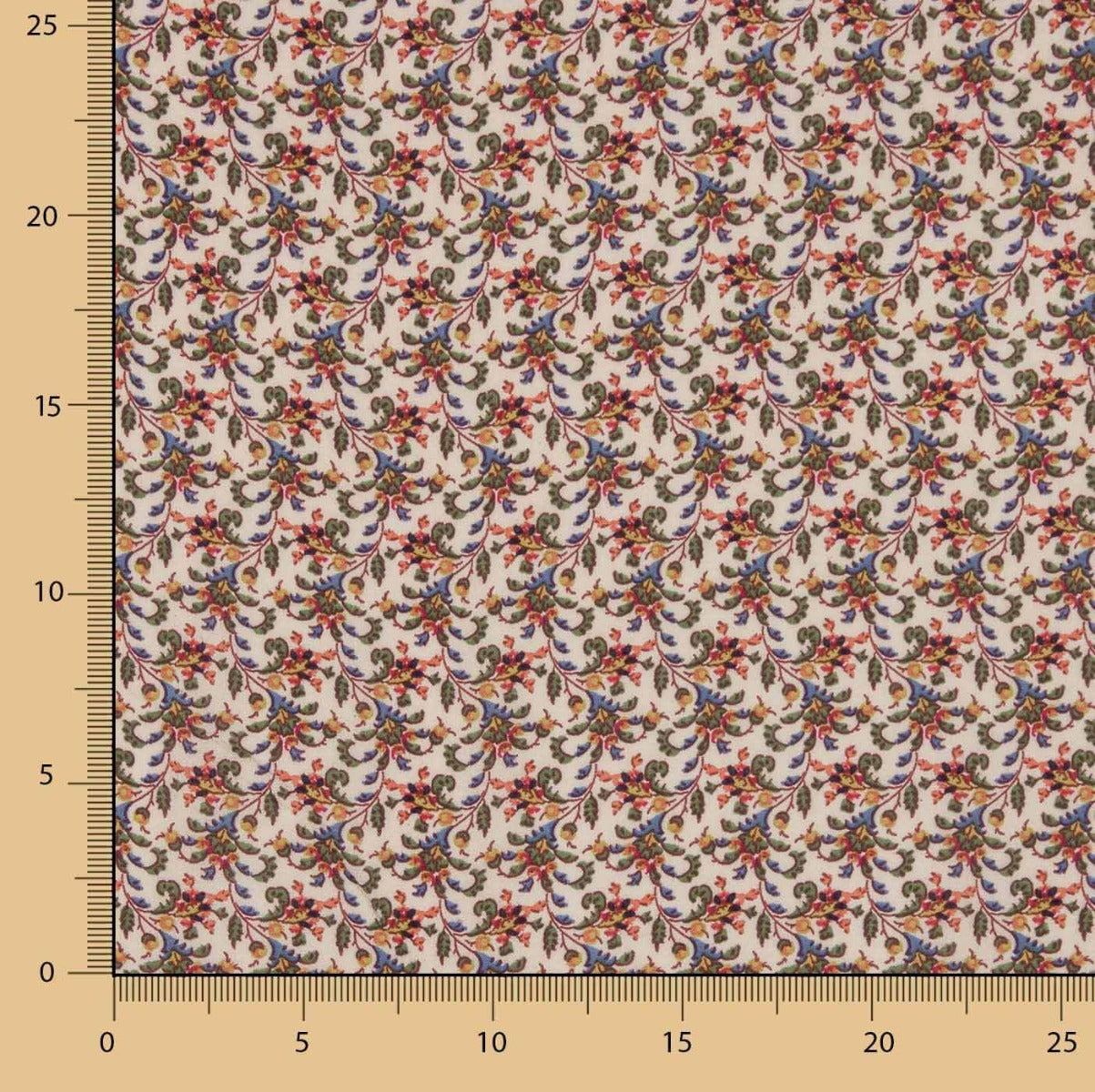 Viscosa Mni Flor Beige - Ribes y Casals