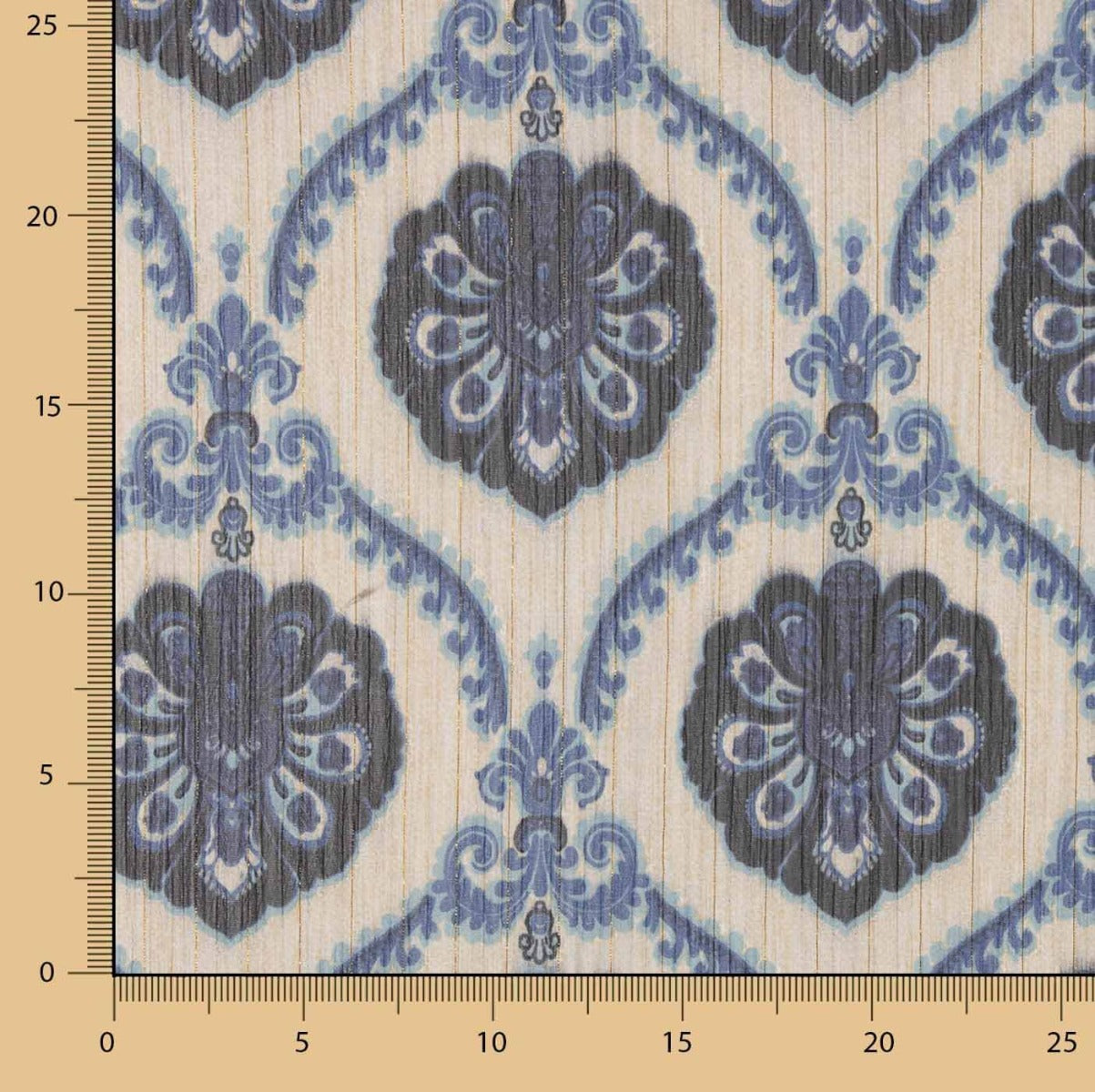 Bambula Lurex Tapicero Azul - Ribes y Casals