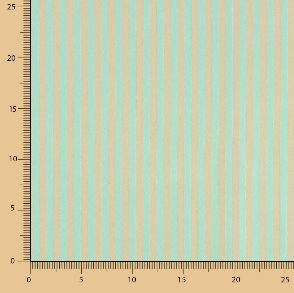 Satén Viscosa Rayas Bicolor Verde-Beige - Ribes y Casals