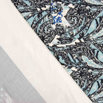 Satén Viscosa Cenefa Estampada Bicolor - Ribes y Casals