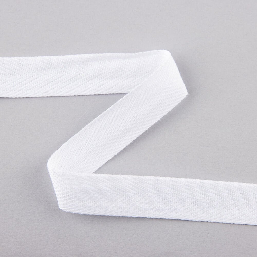 Cinta de Espiga Algodón Blanco - Ribes y Casals