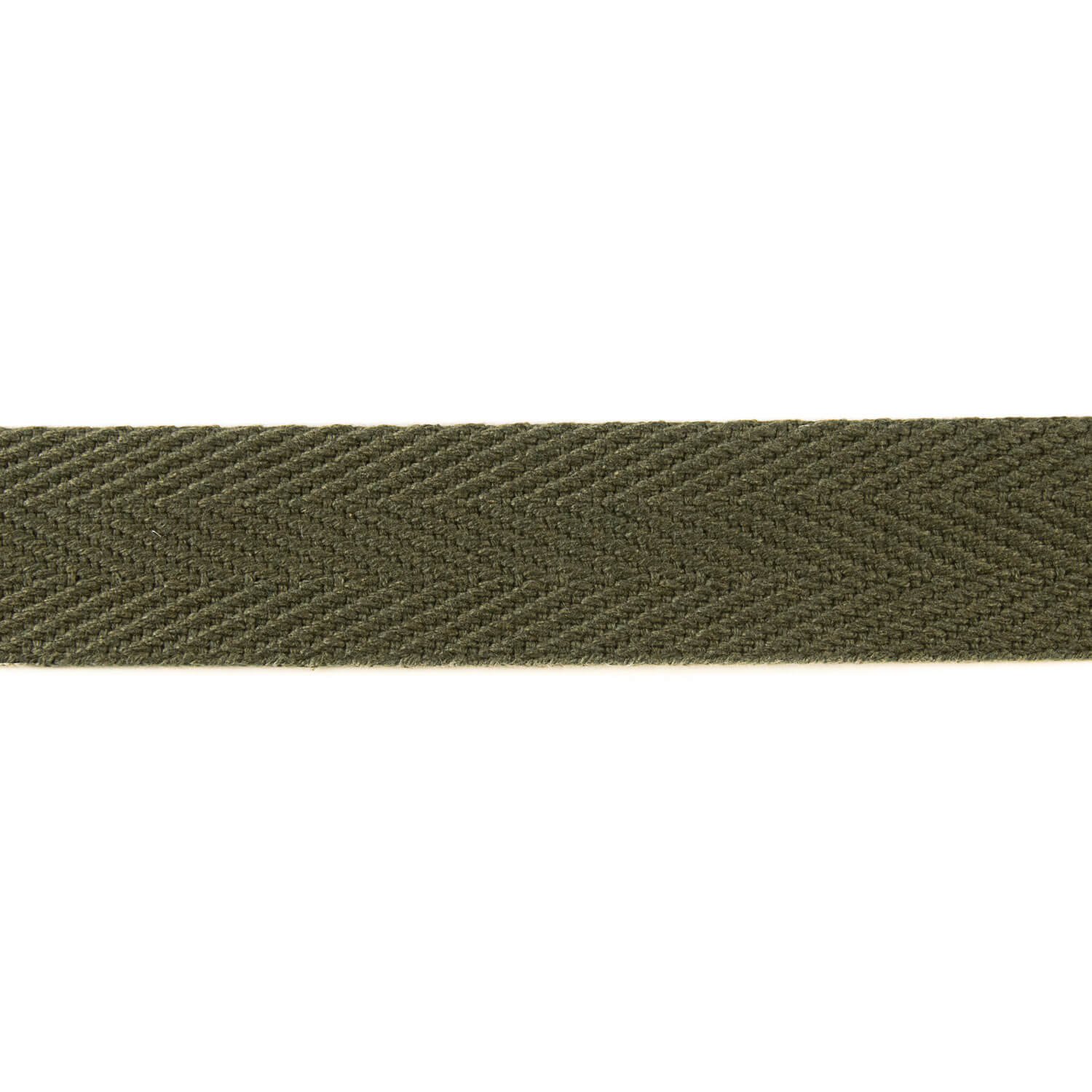 Cinta de Espiga Algodón 30 mm Verde Kaki - Ribes y Casals
