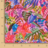 Viscosa Estampada Selva Fucsia - Ribes y Casals