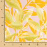 Satén Estampado Palmar Rosado - Ribes y Casals
