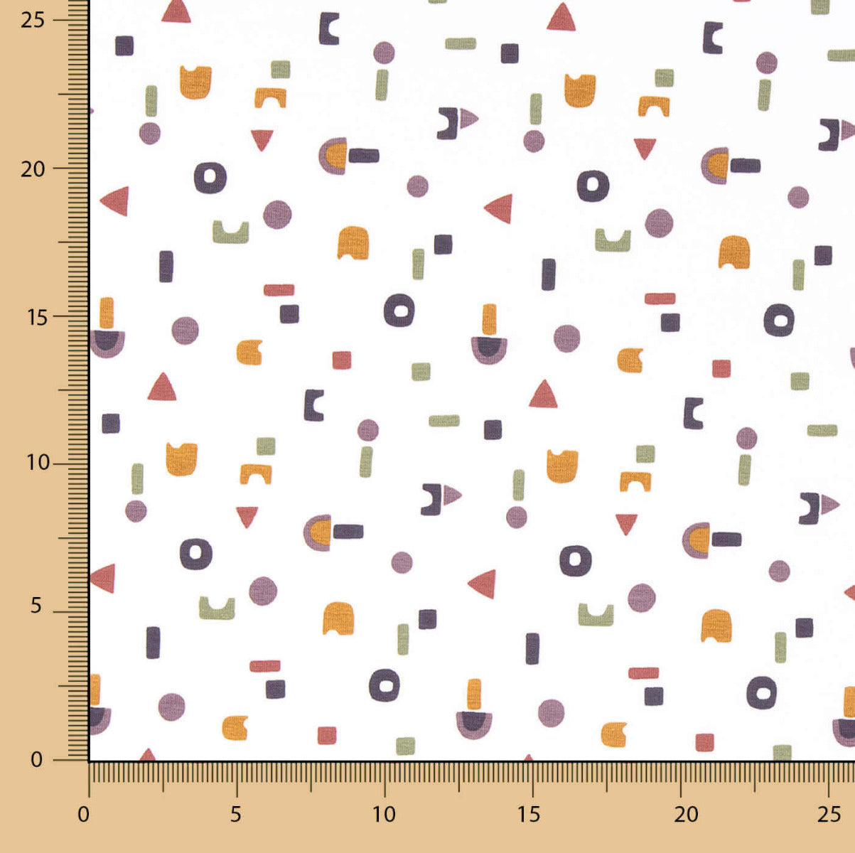 Punto Algodón Estampado Formas - Ribes y Casals